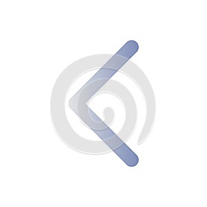 Left arrow flat gradient color ui icon