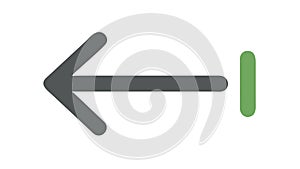 Left Arrow Icon, Back and Previous Navigation, vector design Generative AI