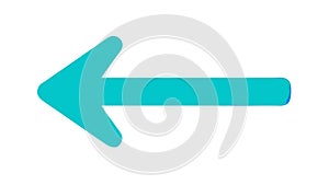 Left Arrow Icon for Back or Previous Navigation, vector design Generative AI