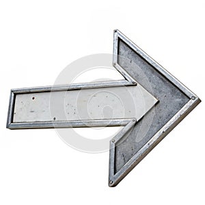 Left direction arrow isolated on white background