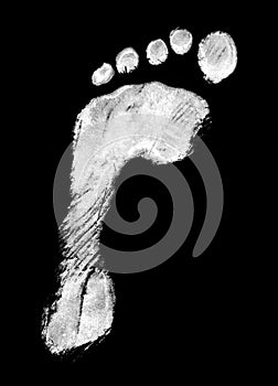 Left foot print