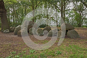 Left hand side view of Dolmen D17
