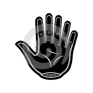 Left hander day left hand black