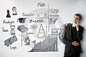 Left hemisphere concept