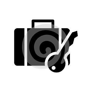 Left-luggage icon. Trendy Left-luggage logo concept on white background from Hotel and Restaurant collection