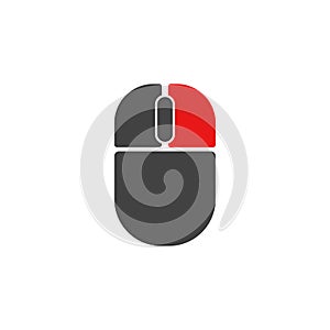 Left mouse button click. Active button right click demonstration