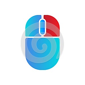 Left mouse button click. Active button right click demonstration