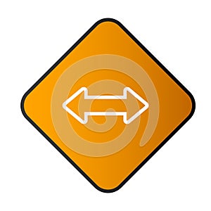 Left and right Arrow button with rectangular frame 02
