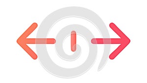 Left and Right Arrows Direction Icon, vector design Generative AI
