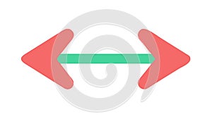 Left Right Arrows Directional Navigation Exchange Icon, vector design Generative AI