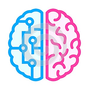 Left and right brain icon