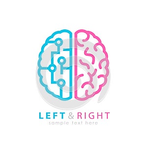 Left and right brain icon