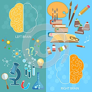 Left and right brain, logic and creativity