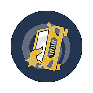 Left side crash car Isolated Vector icon that can be easily modified or edited