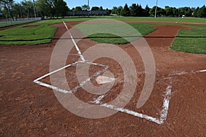 Left Side View of a Baseball Field