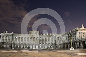 Left wing of royal palace in Madrid