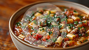 leftover food reinvention, transforming leftover lasagna noodles into lasagna soup allows you to savor the tastes of photo