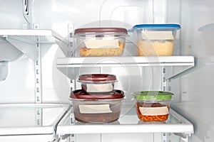 Leftovers in tupperware