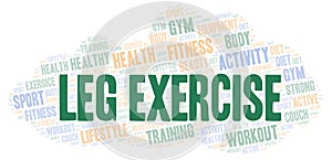 Leg Exercise word cloud