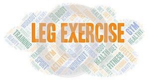 Leg Exercise word cloud