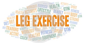 Leg Exercise word cloud