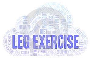 Leg Exercise word cloud