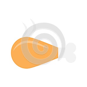 Leg piece glyph flat vector  icon