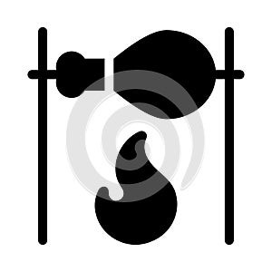 Leg piece vector glyph flat icon