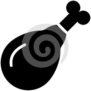 leg piece vector glyph icon. Modern glyph symbols. Collection of traditional elements