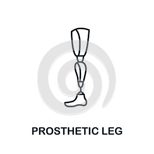 Leg Protrusion icon. Simple line element Leg Protrusion symbol for templates, web design and infographics