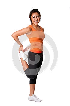 Leg Stretching Fitness exercise