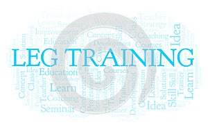 Leg Training word cloud