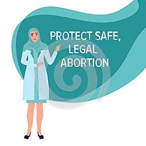 Legal abortion.  The concept of women rights
