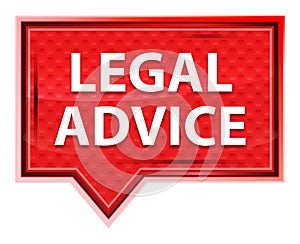 Legal Advice misty rose pink banner button