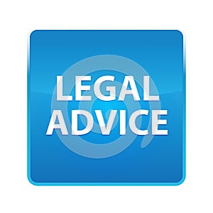 Legal Advice shiny blue square button
