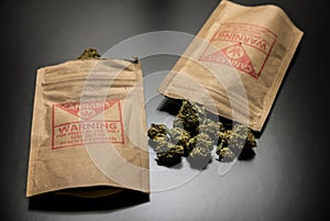 Legal Cannabis Flowers and Packages