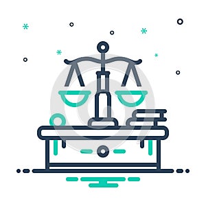 Mix icon for Legal, lawful and court