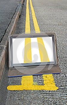 legal illegal parking fine driving road laws payment online internet double yellow lines