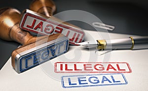 Legal or Illegal. Society Rules and Policies