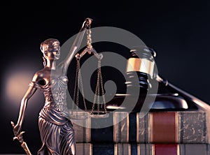 Legal law concept image, scales of justice