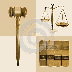 Legal Law Justice Collage