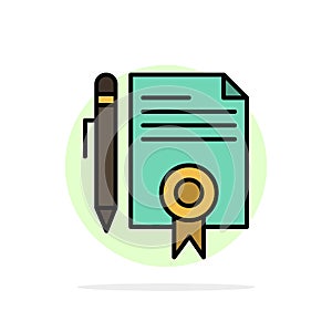 Legal, Legal Documents, Document, Documents, Page Abstract Circle Background Flat color Icon