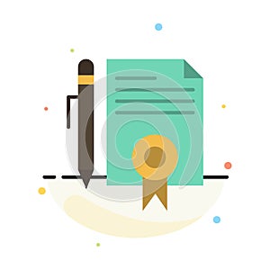 Legal, Legal Documents, Document, Documents, Page Abstract Flat Color Icon Template