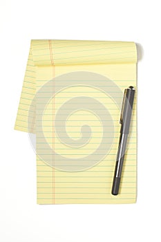 Legal Pad with pen