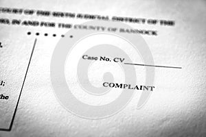 Legal Pleadings Court Papers Law Complaint photo