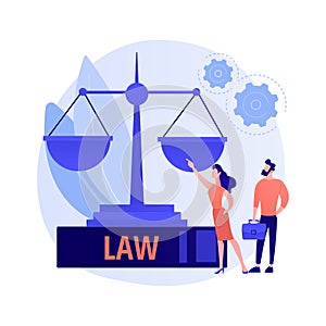 Legal services vector concept metaphor