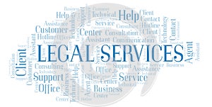 Legal Services word cloud.