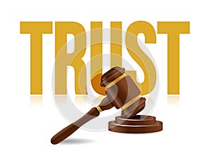 legal trust concept icon illustration design