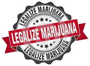 legalize marijuana seal. stamp