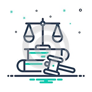 Mix icon for Legally, law and justice photo